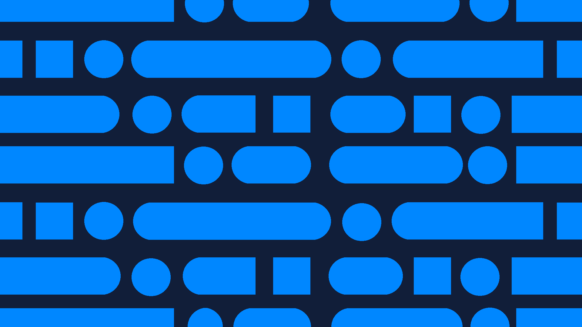 Abstract illustration of blue circles and ellipses